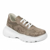 Zapatillas deportivas de mujer 6053 camuflaje combinado capuchino