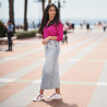Zapatillas deportivas mujer 6073 blanco+fucsia lifestyle