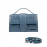 Bolso de mujer de hombro 028g 01 croco azul