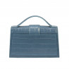 Bolso de mujer de hombro 028g 01 croco azul