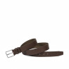 Cinturón hombre 70b marrón prensado