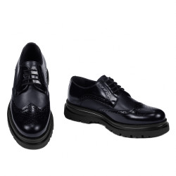 Zapatos elegantes para hombre 972 charol índigo combinado