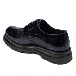 Zapatos elegantes para hombre 972 charol índigo combinado