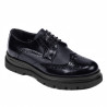 Zapatos elegantes para hombre 972 charol índigo combinado