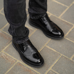 Zapatos elegantes para hombres 972 negro florantic combinado