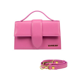 Bolso de hombro para mujer 028g rosa fucsia