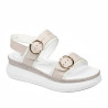 Sandalias de mujer 5106 blanco + marfil