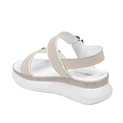 Sandalias de mujer 5106 blanco + marfil