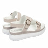 Sandalias de mujer 5106 blanco + marfil