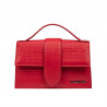 Bolso de mujer de hombro 028g 01 croco rojo