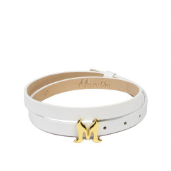 Cinturón de mujer 42m biz blanco
