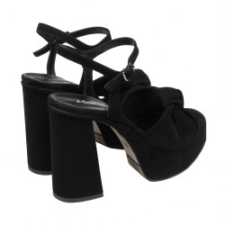 Sandalias de mujer 1310 negro ante