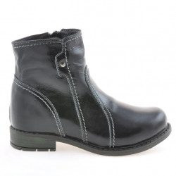 Botines niños pequeños 28c charol negro