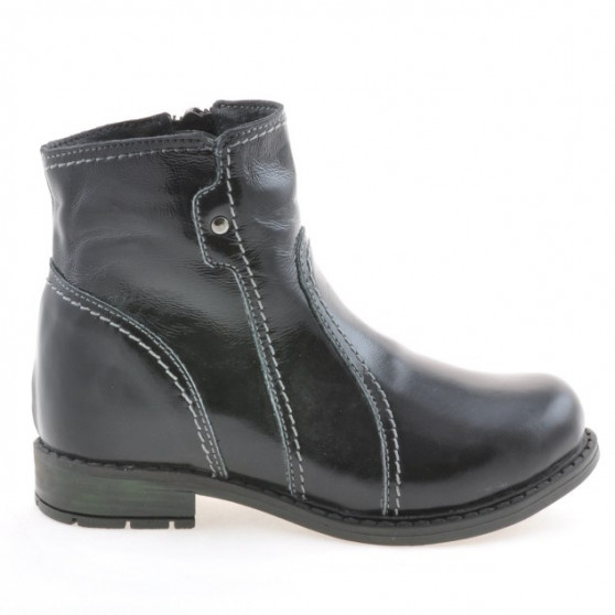Botines niños pequeños 28c charol negro