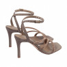 Sandalias de mujer 1337 en ante color arena