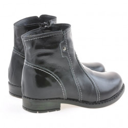 Botines niños pequeños 28c charol negro