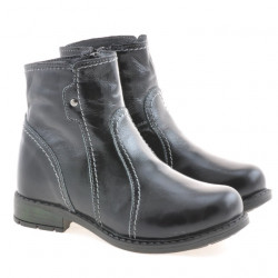 Botines niños pequeños 28c charol negro