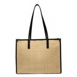 Bolso de playa para mujer 031g rafia combinada