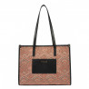 Bolso de playa para mujer 031g motivo rosa combinado
