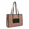 Bolso de playa para mujer 031g motivo rosa combinado
