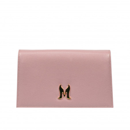 Bolso de hombro para mujer 029g poudre safiano