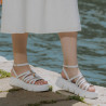 Sandalias de mujer 5110 blanco lifestyle