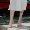 Sandalias de mujer 1337 plateadas lifestyle