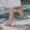 Sandalias de mujer 1337 plateadas lifestyle