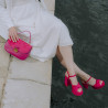 Sandalias de mujer 1310 rosa terciopelo 01 lifestyle