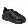 Zapatillas deportivas de mujer 6077 negro combinado