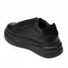 Zapatillas deportivas de mujer 6077 negro combinado