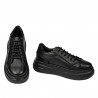 Zapatillas deportivas de mujer 6077 negro combinado