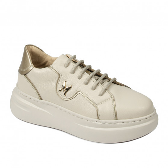 Zapatillas de deporte mujer 6077 beige combinado