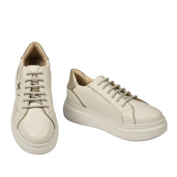 Zapatillas de deporte mujer 6077 beige combinado