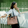 Bolso de playa para mujer 031-1g motivo rosa combinado