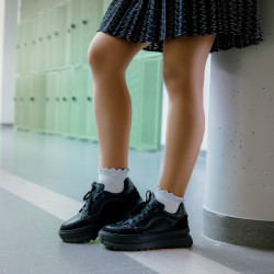 Zapatillas deportivas para mujer 6074 negro combinado lifestyle