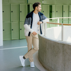 Zapatos casuales/deportivos para hombre 970 blanco