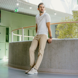 Zapatillas deportivas hombre 966 beige combinado lifestyle