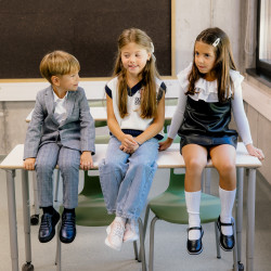 Zapatos para niños pequeños 76c negro lifestyle