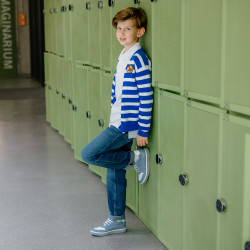 Zapatos para niños 2014 azul claro+blanco lifestyle