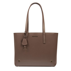 Bolso de mujer al hombro 030g capucino safiano