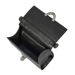 Bolso de mujer al hombro 032g 01 negro caviar