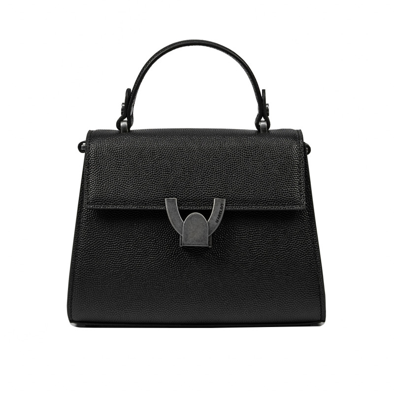 Bolso de mujer al hombro 032g 01 negro caviar