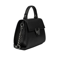 Bolso de mujer al hombro 032g 01 negro caviar
