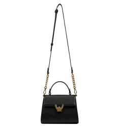 Bolso de hombro para mujer 032g negro caviar