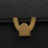 Bolso de hombro para mujer 032g negro caviar