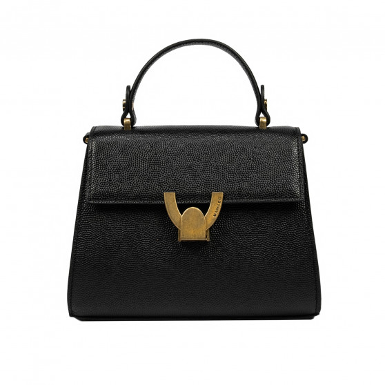 Bolso de hombro para mujer 032g negro caviar