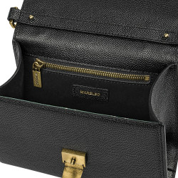Bolso de hombro para mujer 032g negro caviar