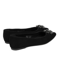 Bailarinas de mujer 1313 negro terciopelo