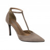 Zapatos elegantes de mujer 1323 arena de terciopelo